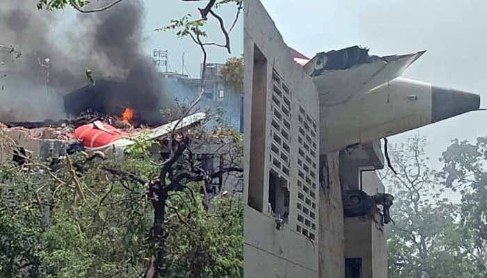 ڀارتي شهر احمد آباد ۾ ايئر انڊيا جو جهاز ڪري تباهه، سمورا مسافر اجل جو شڪار